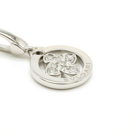 BVLGARI Bvlgari Tondo Windmill Motif Charm Pendant Head Top K18WG White Gold ... - Picture 4 of 7